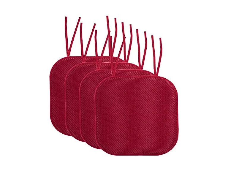 Memory Foam Chair Cushions w/ Ties