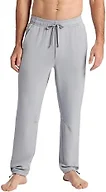 Gaiam Men’s Flow State Pant, Relaxed Fit, 29” Inseam, Stretch Lightweight Material, Sleet, Medium