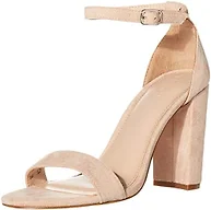 The Drop Women's Rebecca Heeled Sandal, Blush Micro, 8 B US