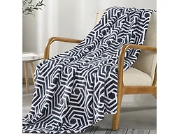 Luxury Home AZMERA- THROW Luxurious Micro Plush Throw Bl