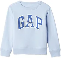 GAP Baby-Boys Logo Sweatshirt, Bicoastal Blue, 0-3 Months