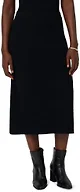 Amazon Essentials Women's Mid-Rise Midi Sweater Skirt (Top Sold Separately), Black, X-Large