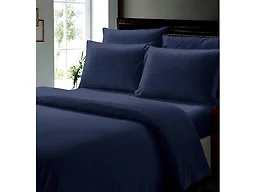 Luxury Home 6PC-DOBSTR-SHEET-NAV Queen Dob