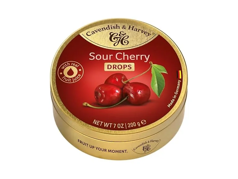 9pk C&H Sour Cherry Drops 200g
