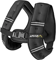 APEXUP 5lbs Weighted Vest Men Women, Weight Vest for Women Workout Equipment for Strength Training Running (Black)