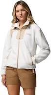 Columbia Women's Sequoia Grove Full Zip Fleece Jacket, Sea Salt/Ancient Fossil, XX-Large