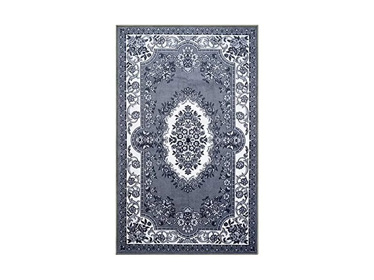 Superior 4'x6' Classic Traditional Ornamental Floral Scroll Border Area Rug