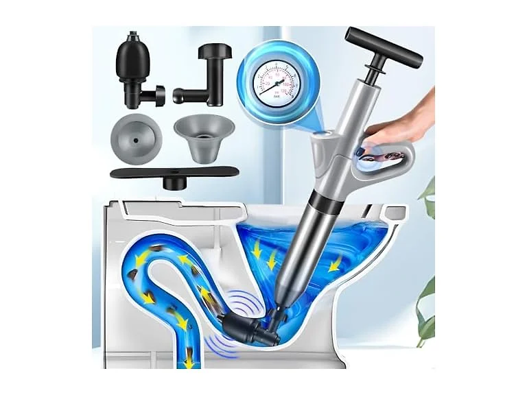 Plunger Toilet, Drain Clog Remover Tools, High Pre