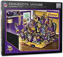 YouTheFan NFL Minnesota Vikings Purebred Fans 500pc Puzzle - A Real Nailbiter