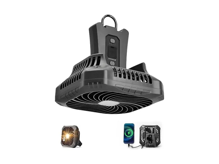 Odoland Hanging Camping Fan W/ LED