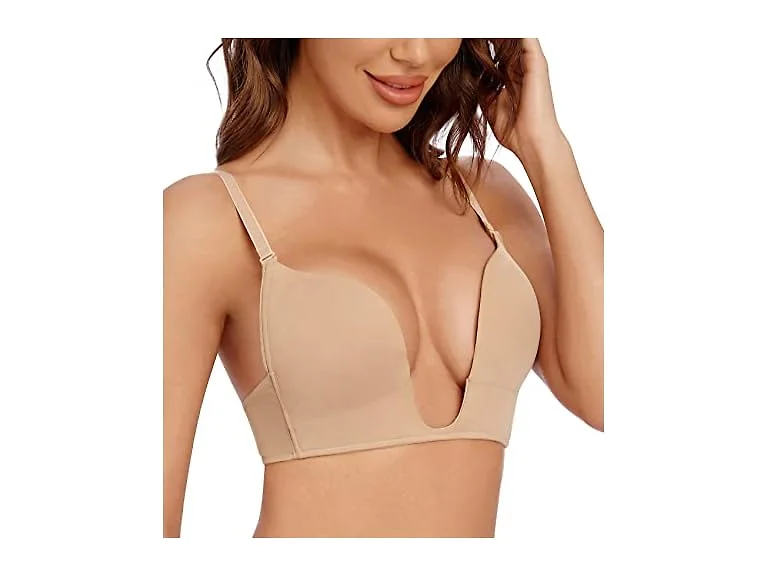 Wekofi Women (40D) Plunge Bras Low Back Bra