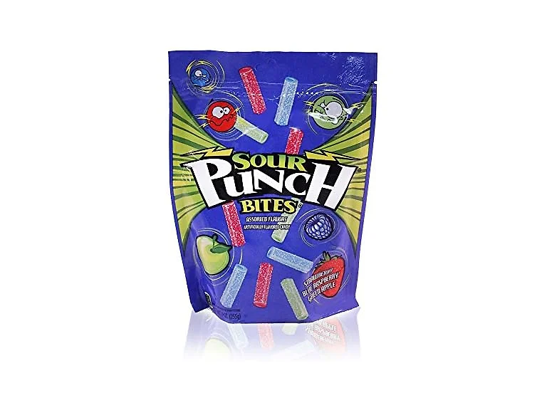 Sour Punch Flavors Bites Candy, 9 Ounce -- 12 per