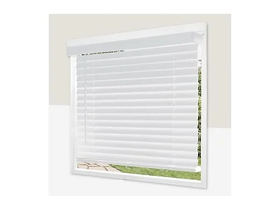 CHICOLOGY 2" Cordless Faux Wood Blinds 17" W x 60" H