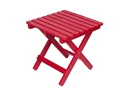 Shine Company 4119CR Square Wooden Folding Side Table Chil