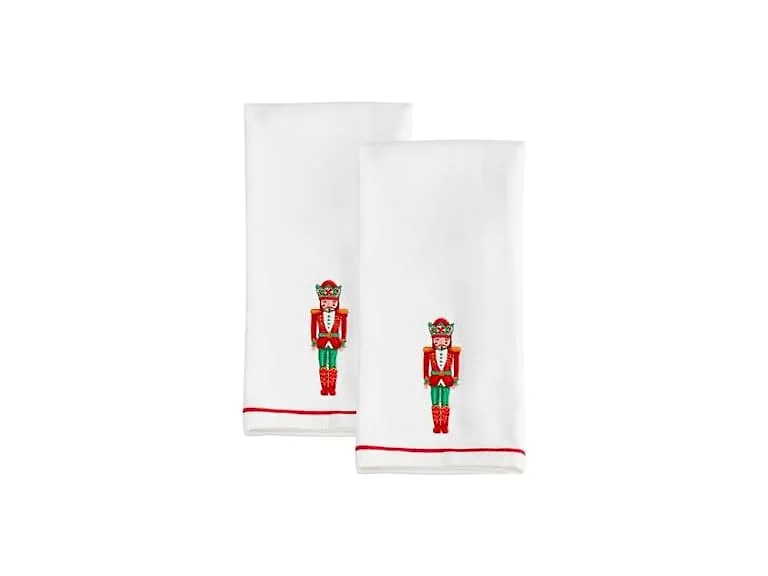 Lenox Bayberry Nutcracker Kitchen Towels, Set of 2,