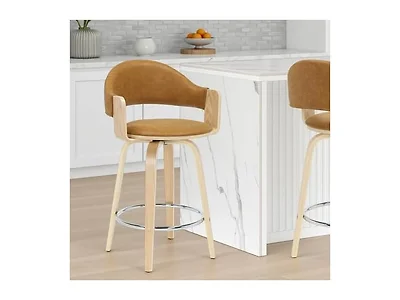 Armen Living Daxton Swivel Bar Stool Set of 4