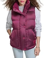 Champion Women's Quilted Puffer Vest, Dark Pink, Small