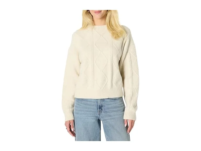 Amazon Essentials Women Relaxed-fit Cable Sweater