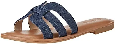 The Drop Women's Monika Flat H-Band Slide Sandal