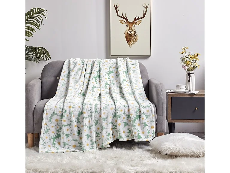 Daisies & Butterfly Throw