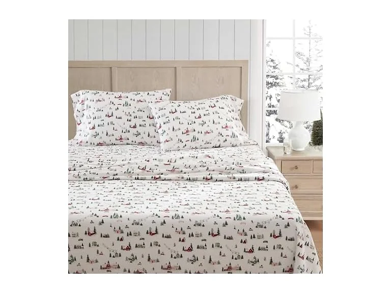 Martha Stewart Flannel Sheet Set, Queen