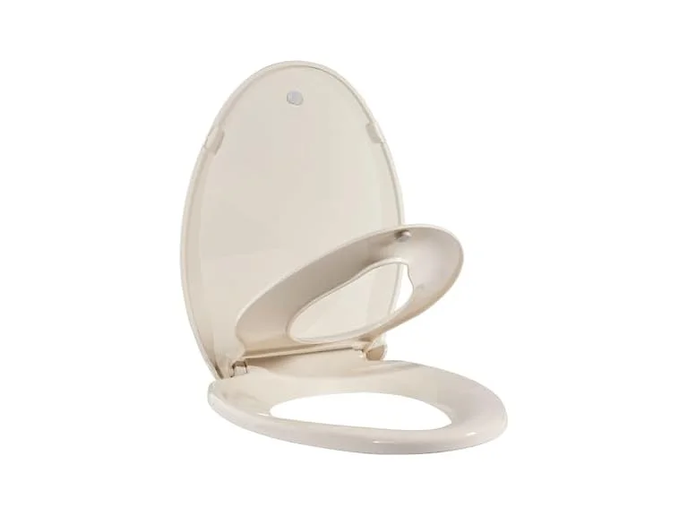 Takywep Toilet Seat Elongated Flat Toilet, Ivory
