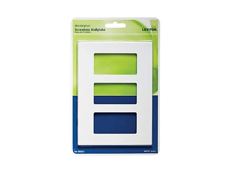 Leviton Wall Plate 80311-W 3-Gang, White