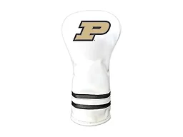 Team Golf NCAA Purdue Boilermakers White Vintage Driver Head Cover White Vintage Driver Golf Club Headcover, Form Fitting Design, Retro Design