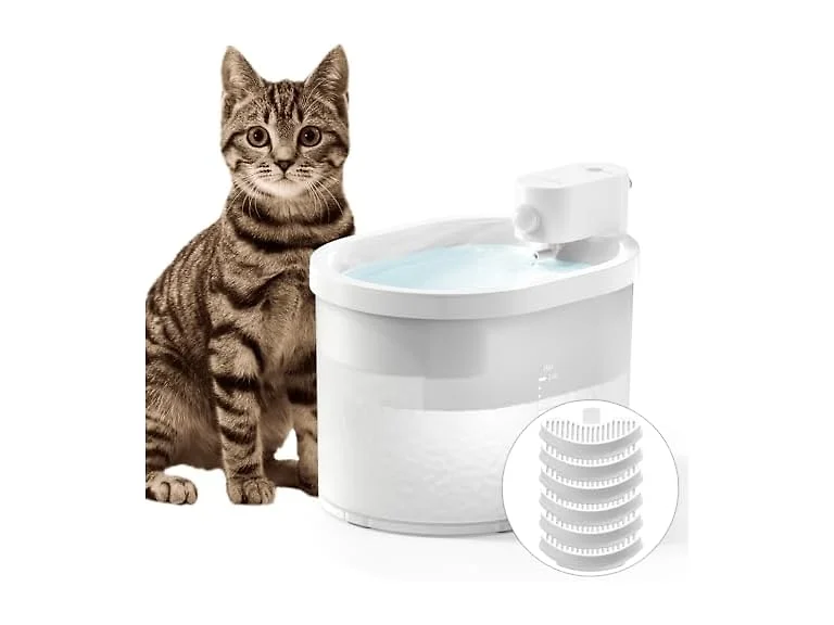 uahpet Cat Water Fountain, Wireless & Battery Operated