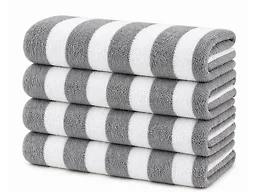 Noble House NH-Cabana Towel- 4Pk- Grey 36x66 4Pk Cab
