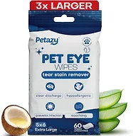 Petazy OPZ-1286/2 2-Pack (120-Wipes) Petazy Pet Eye Wip