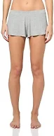 florence by mills Women's Do Not Disturb Cozy Ribbed Modal Sleep Short, Heather Grey, Medium