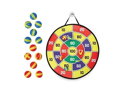 Kidoozie B*Active Stick 'N Score Dartboard – 24”