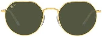 Ray-Ban RB3565 919631 53 53-20-145 Ray-Ban RB3565 Jack Round Sunglasses Legend Gold/G-15 Green