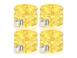 Lakumu KN0001 4-Pack 100 LED Fairy Lights