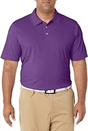 Amazon Essentials Men's Regular-Fit Quick-Dry Golf Polo Shirt, Purple Heather, Large