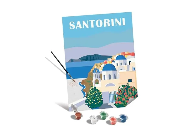 Ravensburger CreArt Santorini Canvas Paint by Numbers Kit