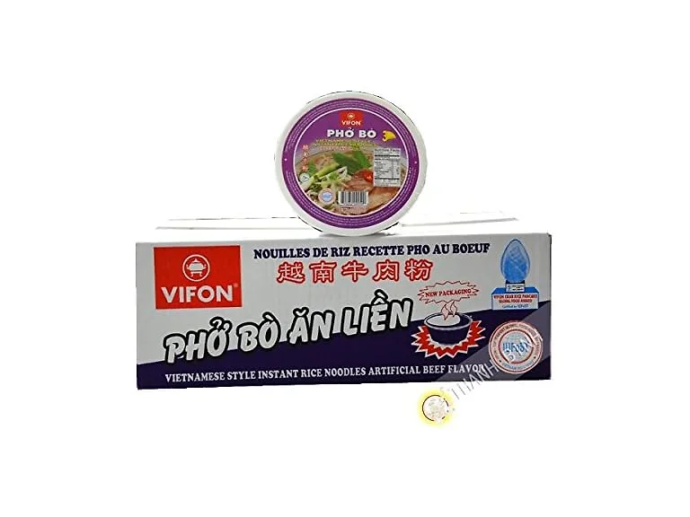 VIFON Vietnam soup pho beef, bowl, box, 12 x 70 g