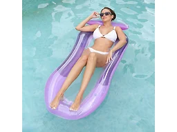 Seamless Outdoors Aqua Inflatable Pool Lounger- Purple