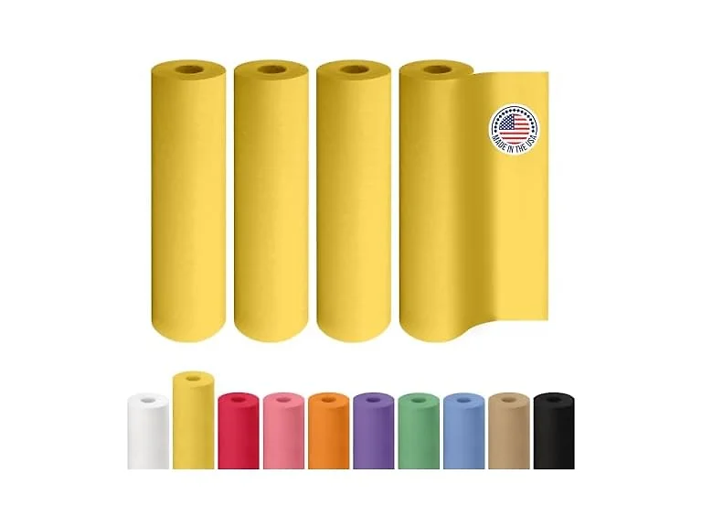 Yellow Kraft Paper Roll 12" 100ft 4-Pack