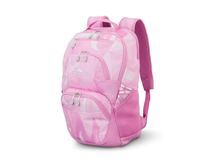 High Sierra Swoop SG Backpack One Size, Pink Marble Swirl