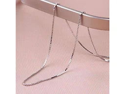 Italian Made 925 Sterling Silver 16" Box Chain