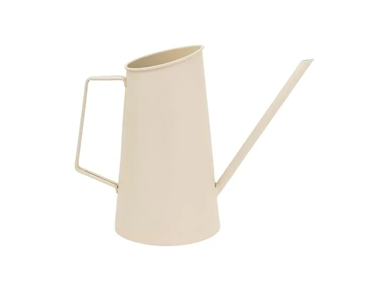 Metal Watering Can, 8.25" Tall, Almond