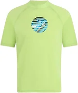 Kanu Surf Boys' Boys' Paradise Upf 50 Sun Protective Rashguard Swim Shirt, Hyper Green, 5T
