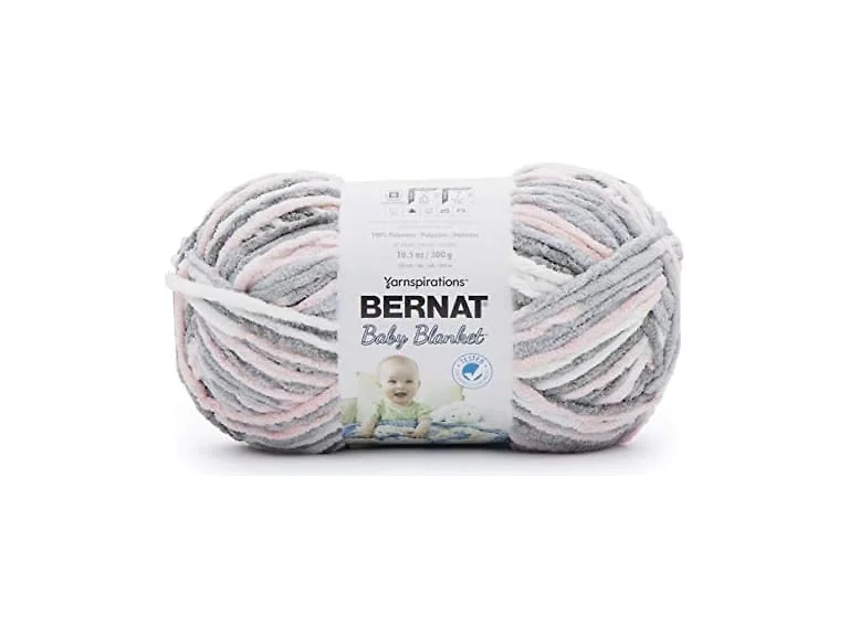 Bernat Baby Blanket Yarn, Baby Grays Pattern