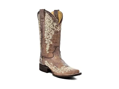 Corral Boots Women's Brown Square Toe We