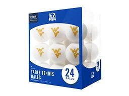 Escalade Sports FWD-ESC-COL-1170 College Team Ping Pong Balls 24-Pack West Virginia Mountaineers 