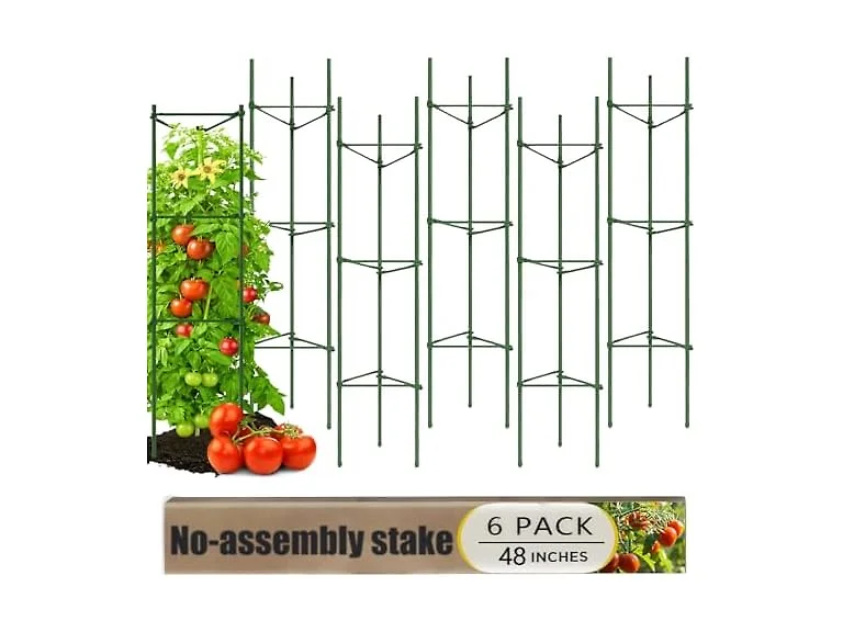 AUTOHAOL 6-Pack 48in Tomato Cage Garden