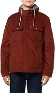Levi's Men's Hooded Utility Jacket, Rust Corduroy, Large