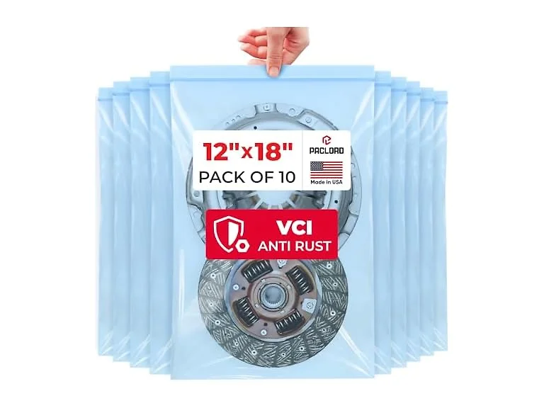 VCI Reclosable Poly Bags 12" x 18", Pack of 10